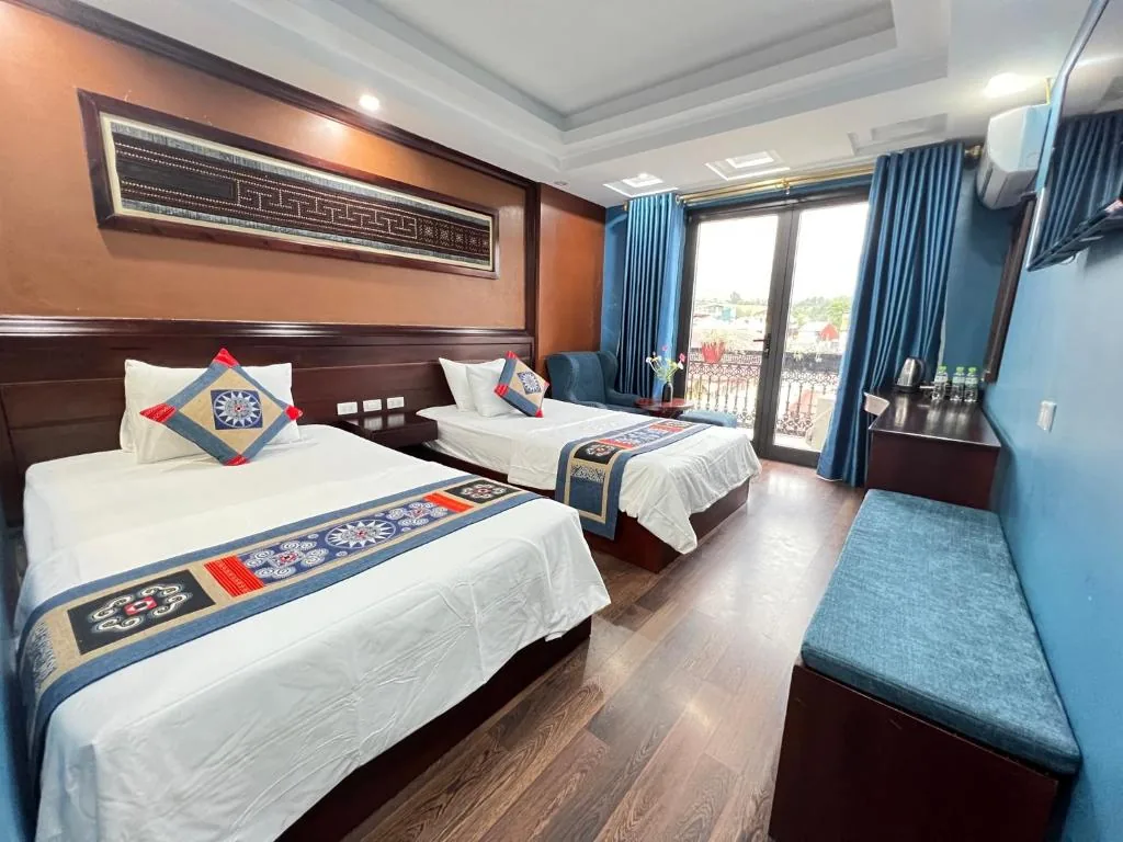 Deluxe Queen Room with Two Queen Beds — SAPA FULL HOUSE HOTEL